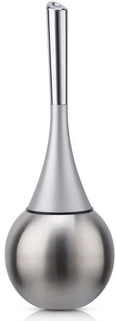 Porte-brosse WC Stilze en inox brossé montage adhésif sans percer