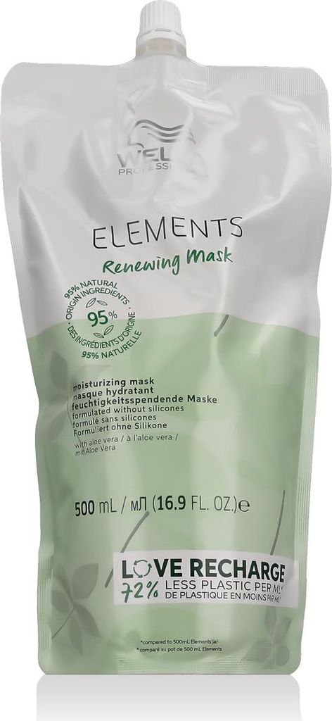 Wella Wp Pro Elm Atb Mask Pouch Rene 500ml Emea Immagine del prodotto 