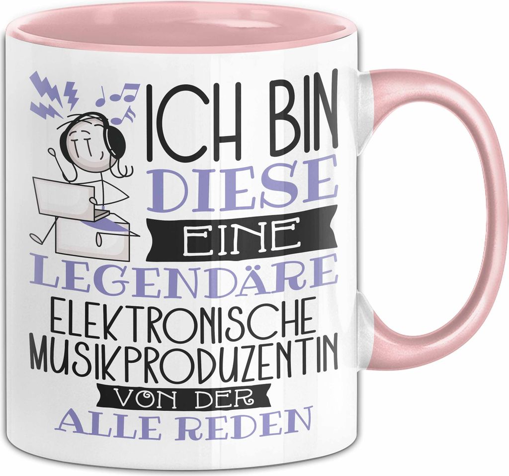 Elektronische Musikproduzentin Tasse Geschenk Ich Bin Diese Produktbild 