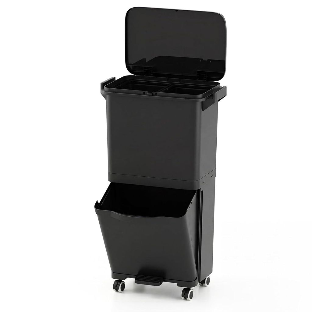 COSTWAY 36 L, pattumiera a 2 scomparti con scomparto Immagine del prodotto 