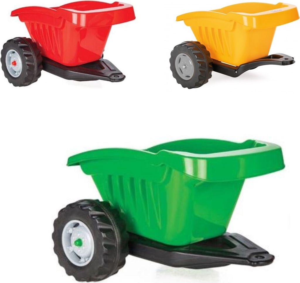 Pilsan Anhänger für Kindertraktor 07317 Active, bis 35 kg belastbar, ab 3 Jahren grün