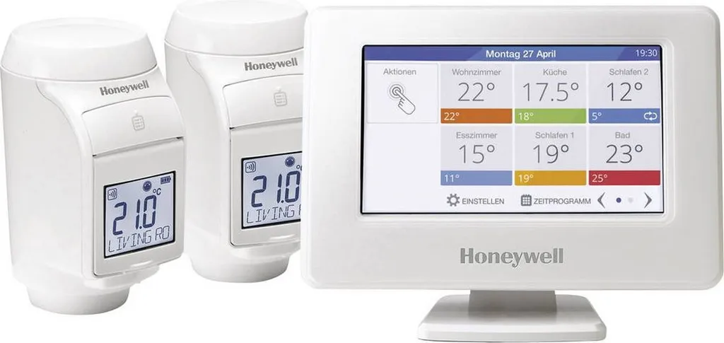 Honeywell Home Evohome Starter Set 2 CZ THR99C3102 WiFi et 2 Têtes HR92