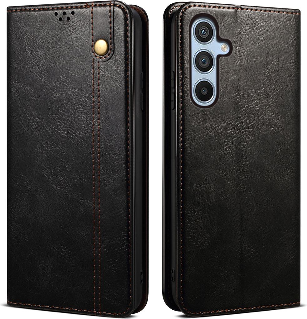 Galaxy M54 Hülle, Leder Flip Brieftasche Schutzhülle mit Produktbild 