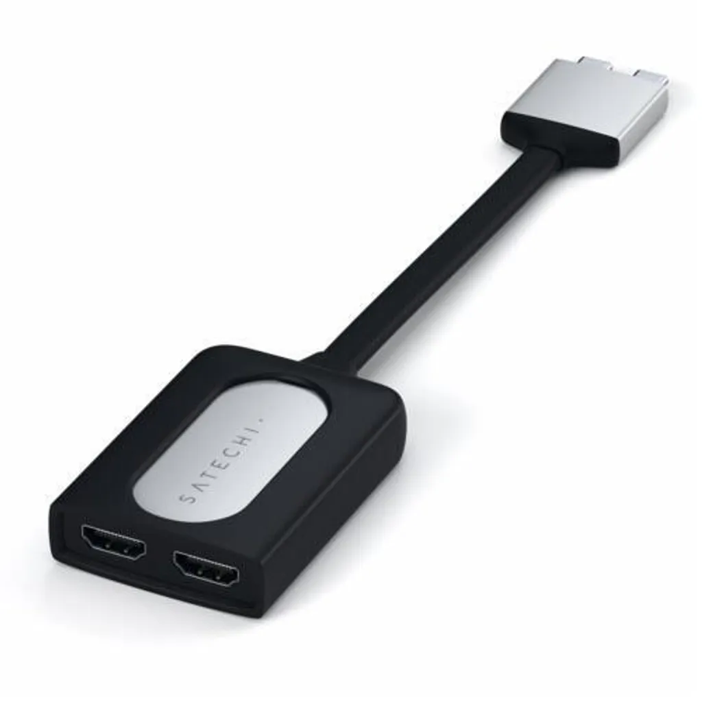 Adaptateur Double Écran HDMI pour Télétravail Satechi USB-C ST-TCDHAS 4K - 13