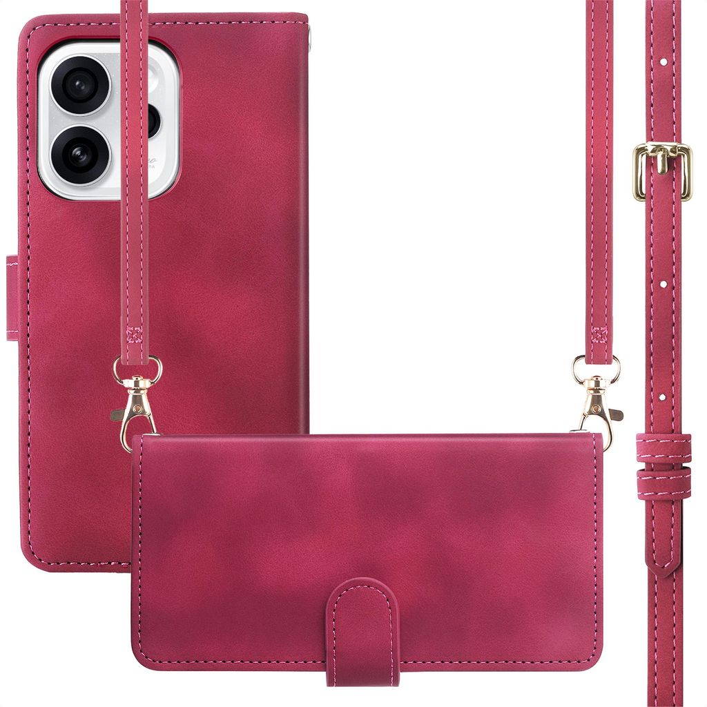 imoshion Klapphülle mit Kordel Oppo Reno 15F - Rot