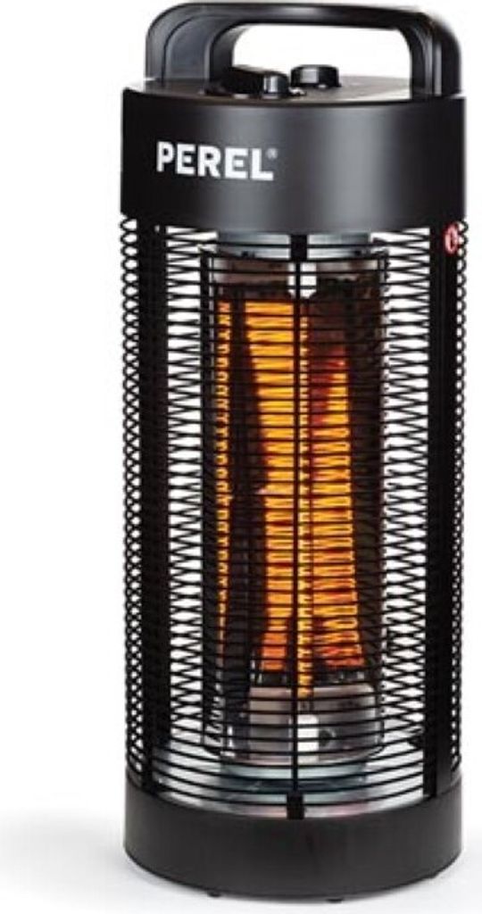 Perel Terrassen-Heizstrahler, 1200 W, Carbon, Kippschutz, 2 Produktbild 1