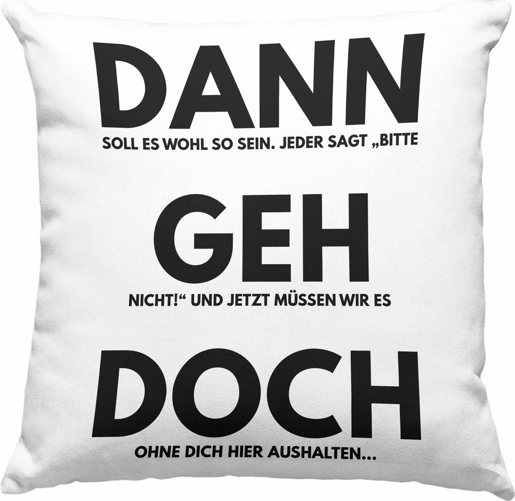 Trendation - Jobwechsel Deko-Kissen mit Füllung 40x40 Produktbild 