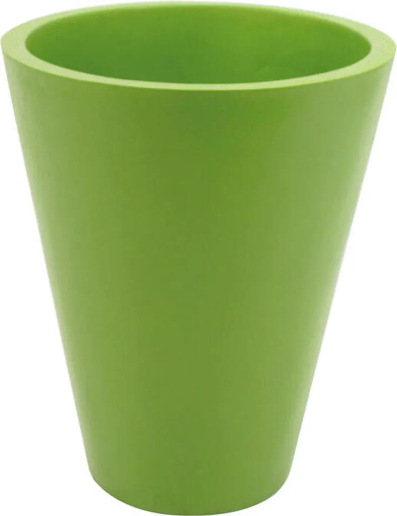 Vaso in Fibra di Vetro Verde 44x61cm: Eleganza Esterna e Interna - 1