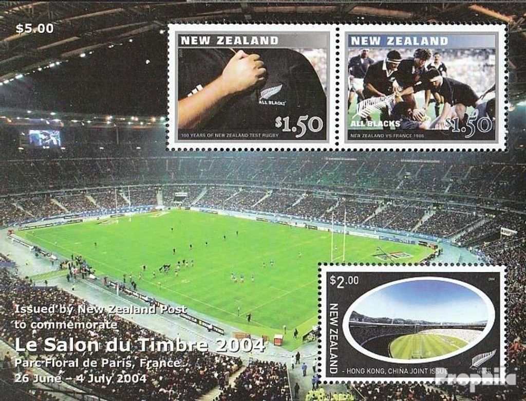 Briefmarken Neuseeland 2004 Mi Block173 (kompl.Ausg.) postfrisch Paris