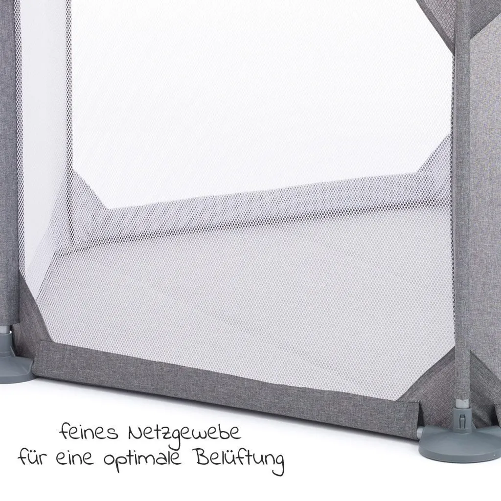 Fillikid Parc hexagonal gris 134x67 cm pour bébé - 12