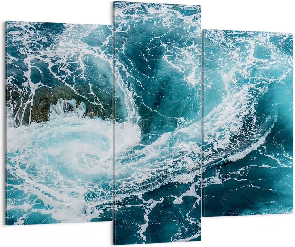 Bild auf Leinwand - Leinwandbild - Wasser Stein Welle - Produktbild 
