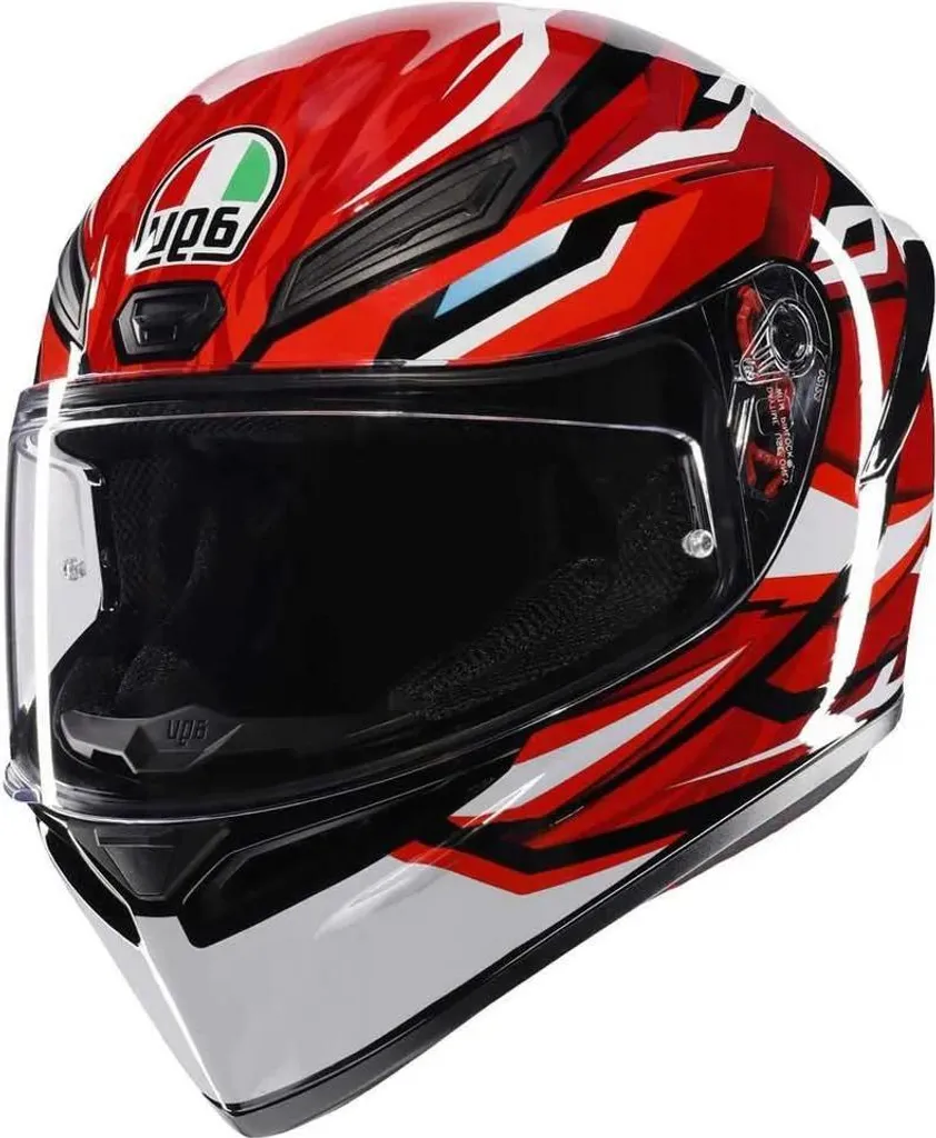 Casque intégral Agv K1 S Lion E2206 Rouge M avec Design Aérodynamique Sport