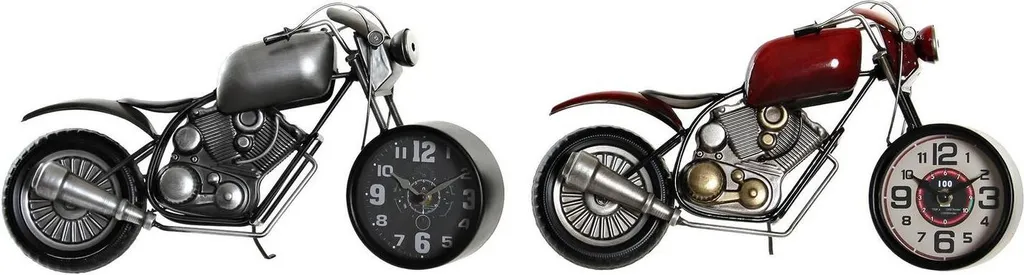 Idée Cadeau Motard : Duo de Motos Vintage en Fer DKD Home Decor 44 cm