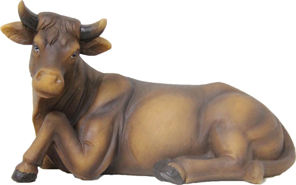 FADEDA Ochse / Höhe:8 cm / handbemalt / detailgetreue Krippen Figuren - Weihnachten Tisch Dekoration Krippe Zubehör
