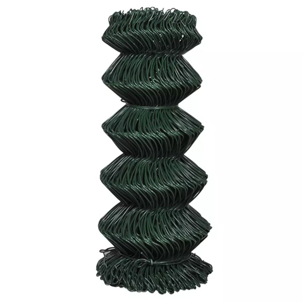 vidaXL Clôture grillagée acier 0,8x15 m vert Image du produit 
