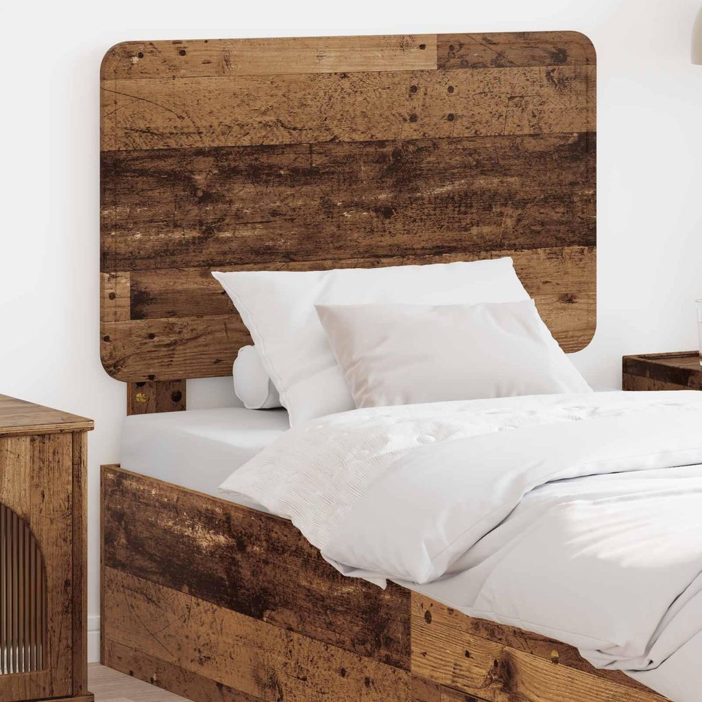 "Schlussverkauf" Bettkopfteil 1 pc - Einfache Montage - Altholz 90 cm Holzwerkstoff C11401