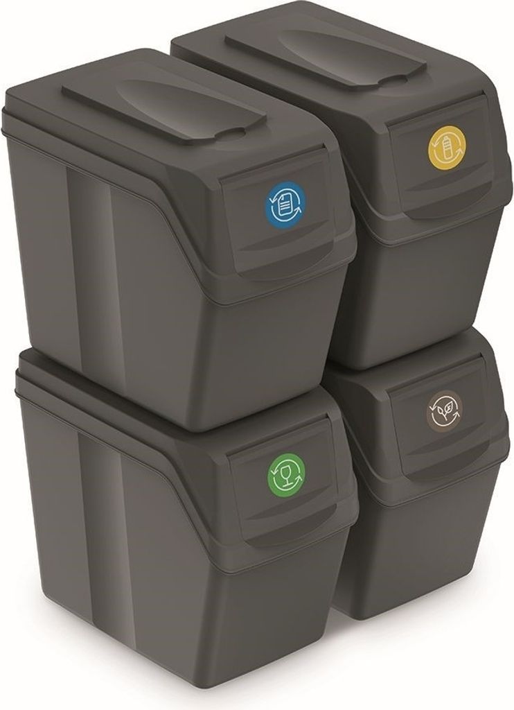 Prosperplast Sortibox Recycling-behälter 80l 4 Einheiten Produktbild 4