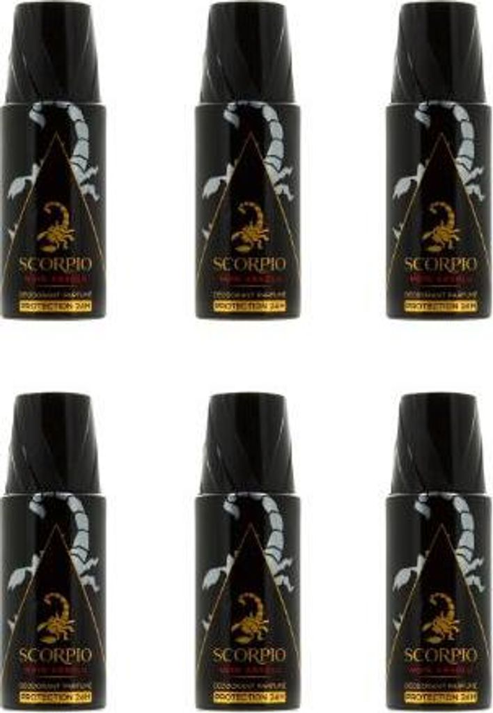 Scorpio Noir Absolu  Deodorant pour homme 6*150ml Produktbild 