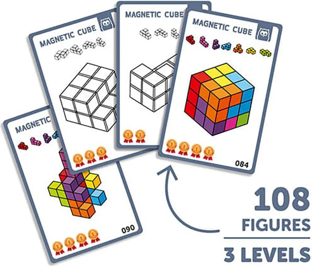 Casse-tête Cube Magnétique Éducatif Eurekakids Jouet d'Éveil Couleur