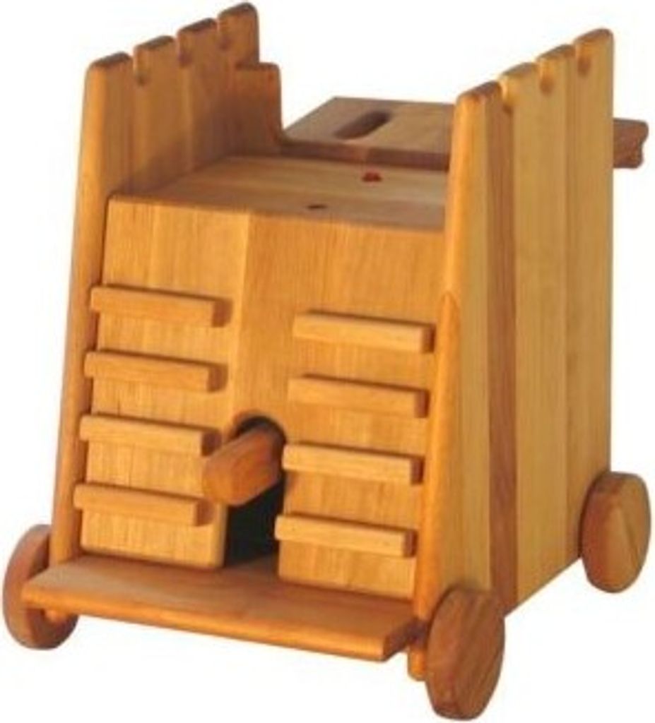 Ritterspielzeug großer Belagerungsturm Rammbock für Drewart Ritterburg Burg aus Holz 931-1001