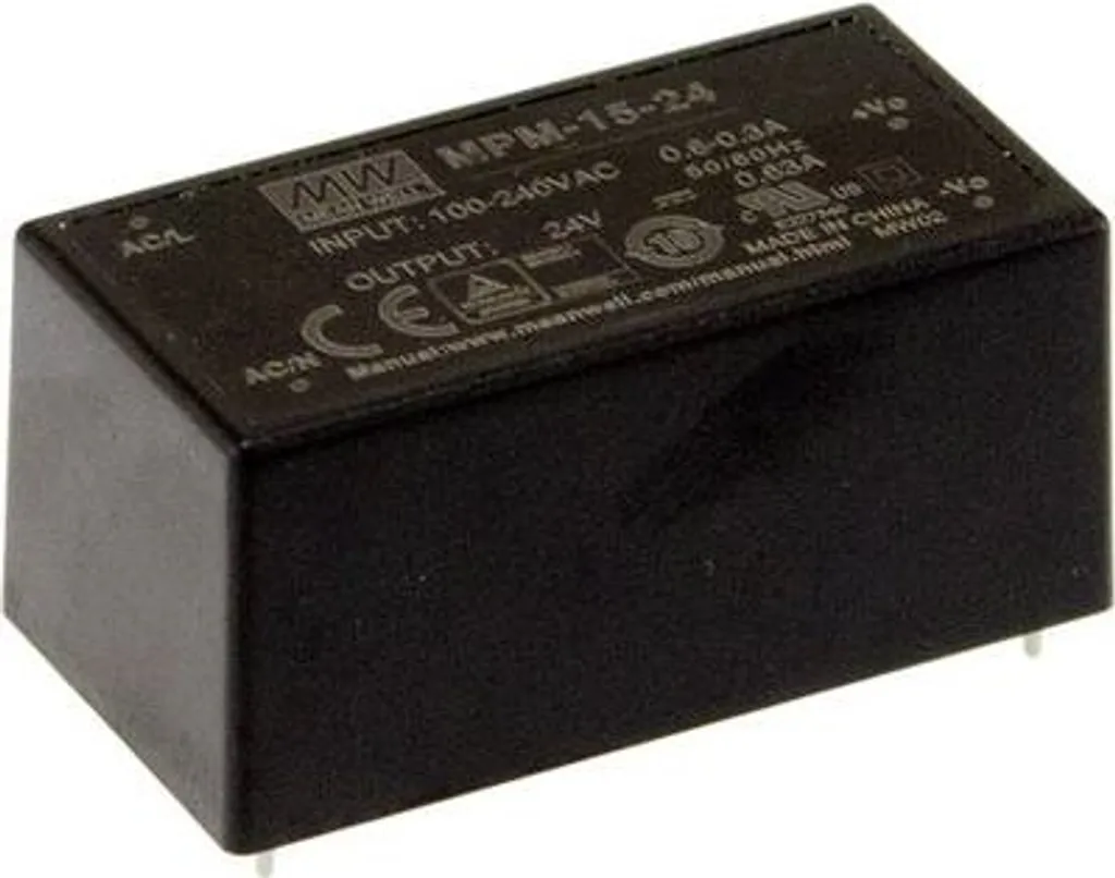 Alimentation MEAN WELL MPM-15-3.3 Module AC-DC médical 15W 3.3V Compact