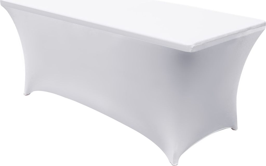 Stretch Cover Stretch obrus Tishcover Elastan White Obrázok produktu 