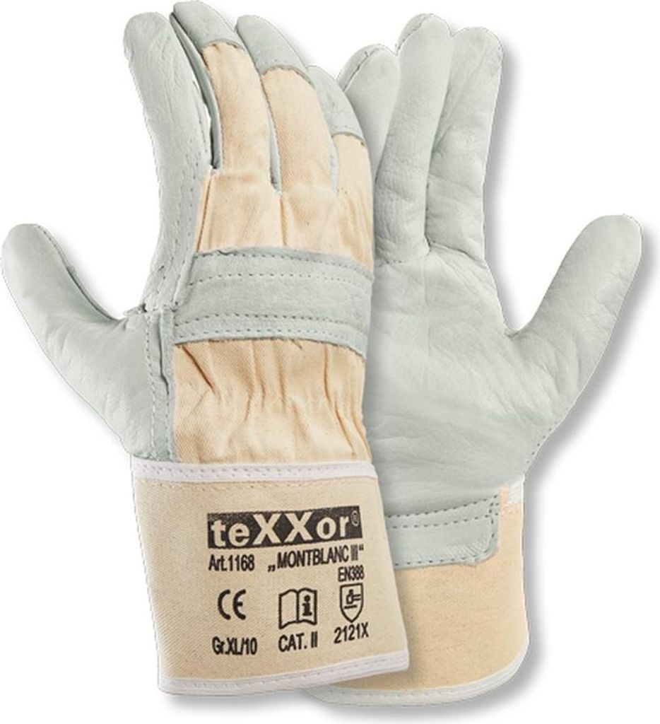 12 Paar Rindvollleder-Handschuhe MONTBLANC III Größe 9 Produktbild 