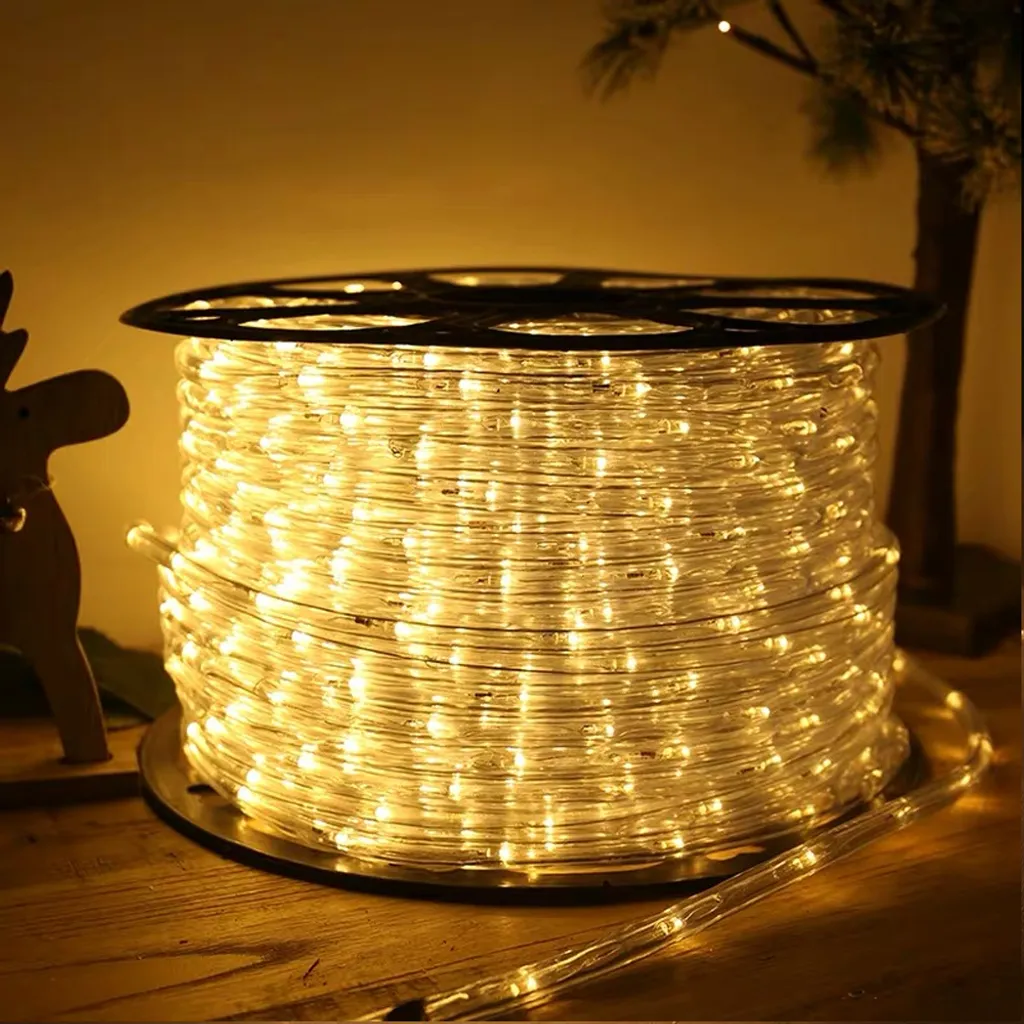 Corda LED 50m Bianco Caldo Jopassy | Illuminazione Natalizia Esterno