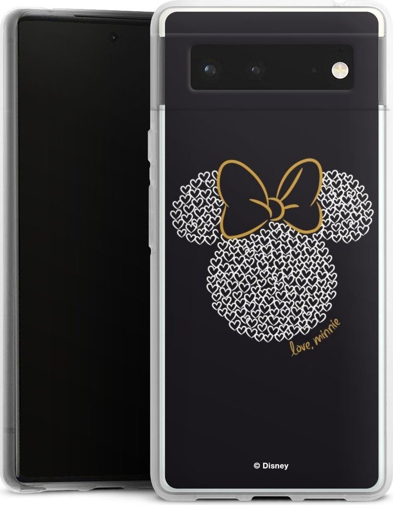 DeinDesign Handyhülle für Google Pixel 6 Silikon Hülle Case Smartphone Schutzhülle Disney Minnie Mouse Muster
