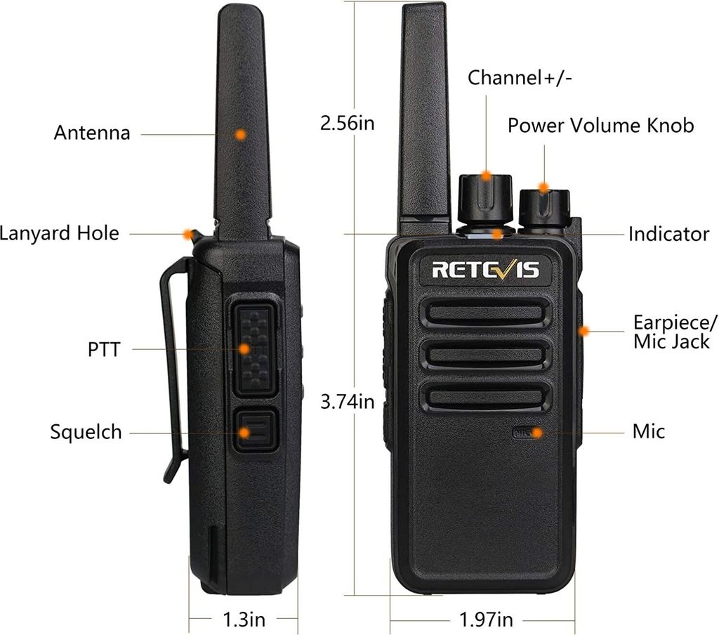 Retevis RT668 Funkgeräte mit Headset, PMR446 | Kaufland.de