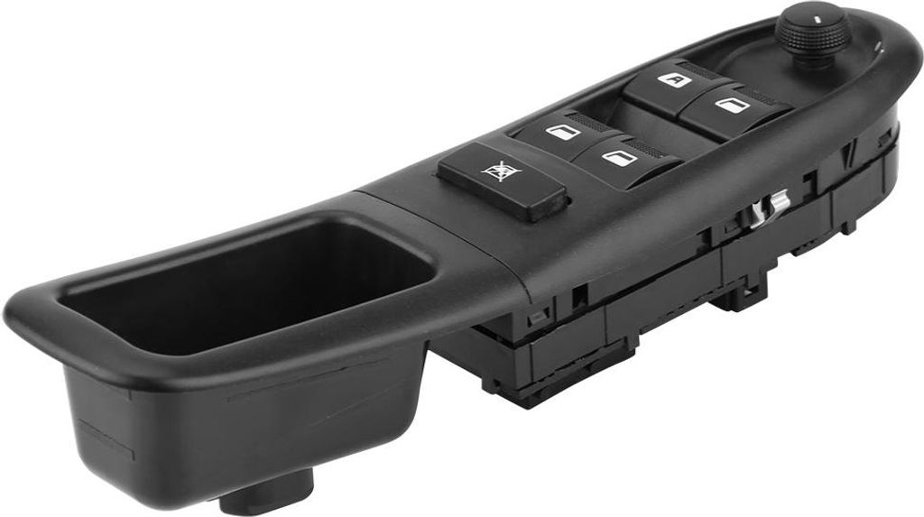 65544.CF, Fensterregler-Taste Kee Weast Electric Switch Hochstärke Schwarz vorne links für Autoersatz Peugeot 406 1995-2004