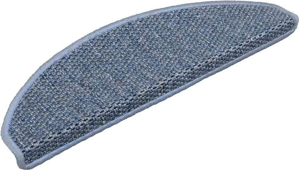 vidaXL Stufenmatten Selbstklebend Sisal-Optik 30Stk. 65x21x4cm Blau