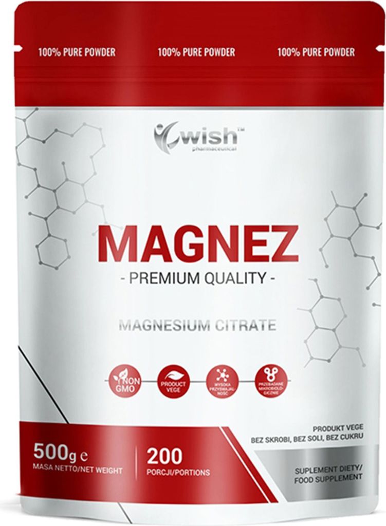 Wish Magnesiumcitrat 2500 mg Magnesium 375 mg Pulver 500 g