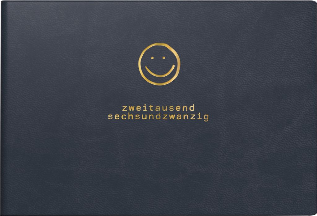 2026 Rido Taschenkalender Septimus „Smile“ A6 quer Produktbild 