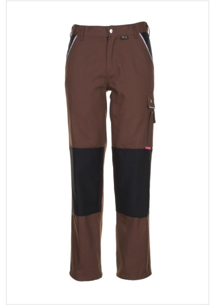 Planam  Canvas 320 Bundhose braun/schwarz Gr. 52, 2126052 Produktbild 