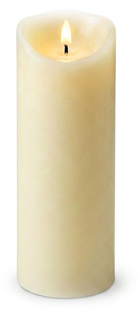 Relaxdays LED Kerze, HxD: 30 x 10 cm, flackernde Flamme, Produktbild 