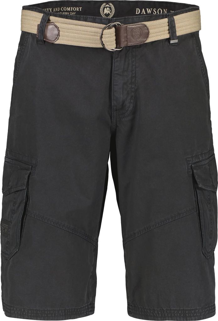 LERROS Herren Cargo Bermuda Shorts in Twill-Qualität mit Tasche und Textilgürtel