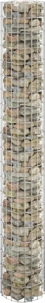 Panier de gabion cylindrique en acier galvanisé pour jardin Ø30x200 cm