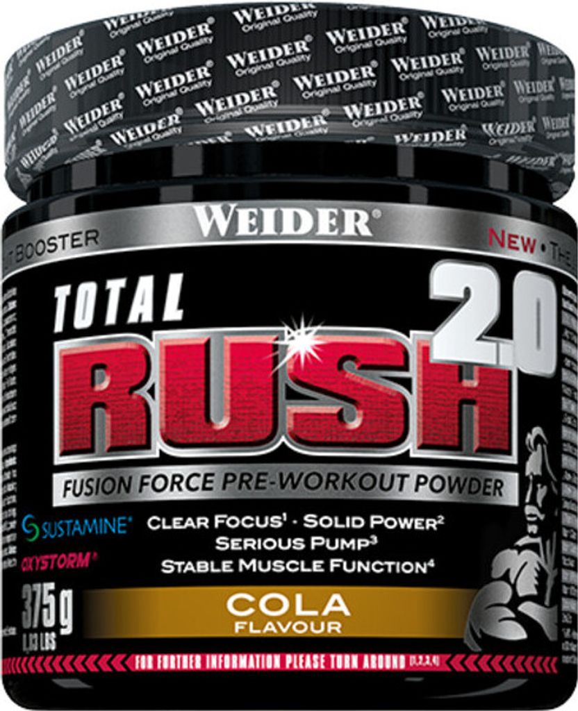 Weider Total Rush 2.0 375 g pomaranč / Predtréningové Obrázok produktu 