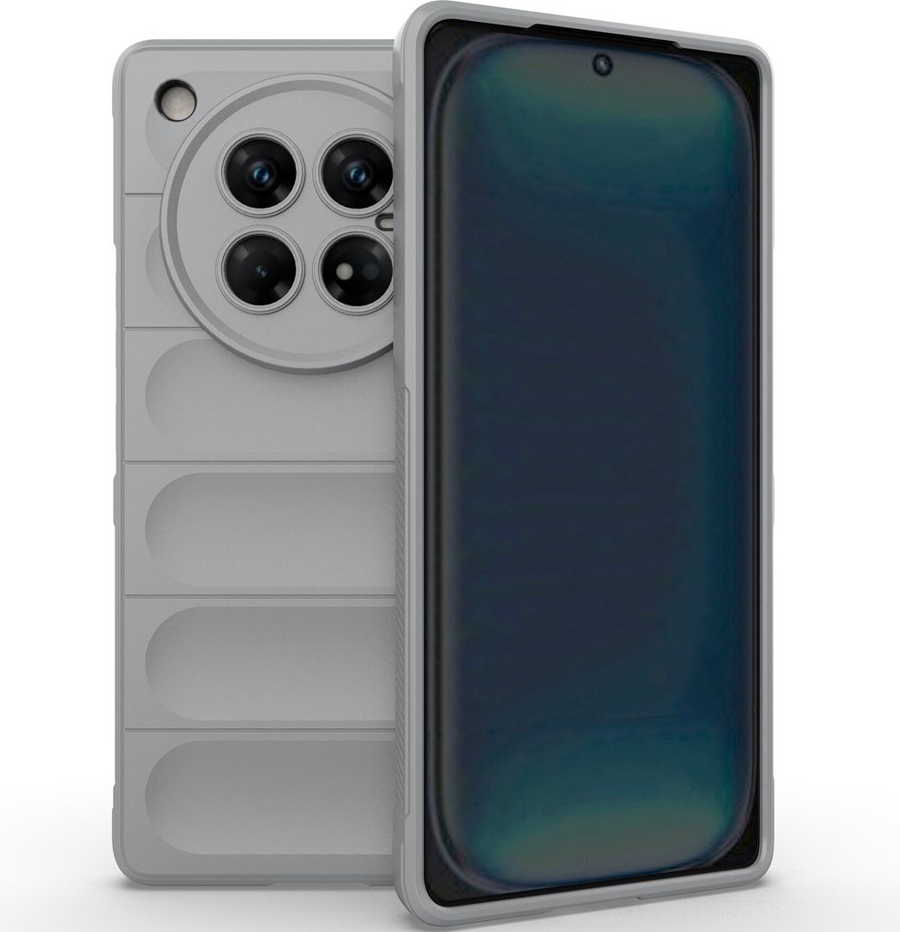 Handyhülle für Infinix Zero 40 5G Weich TPU Silikon Stossfest Anti-rutsch Hülle Grau