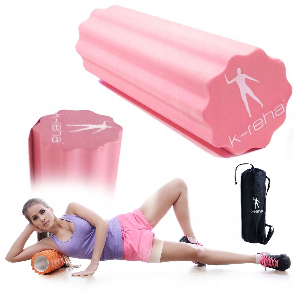 Massagerolle mit Noppen – Faszienrolle für Muskelentspannung, Yoga & Pilates, inkl. GRATIS-Tasche