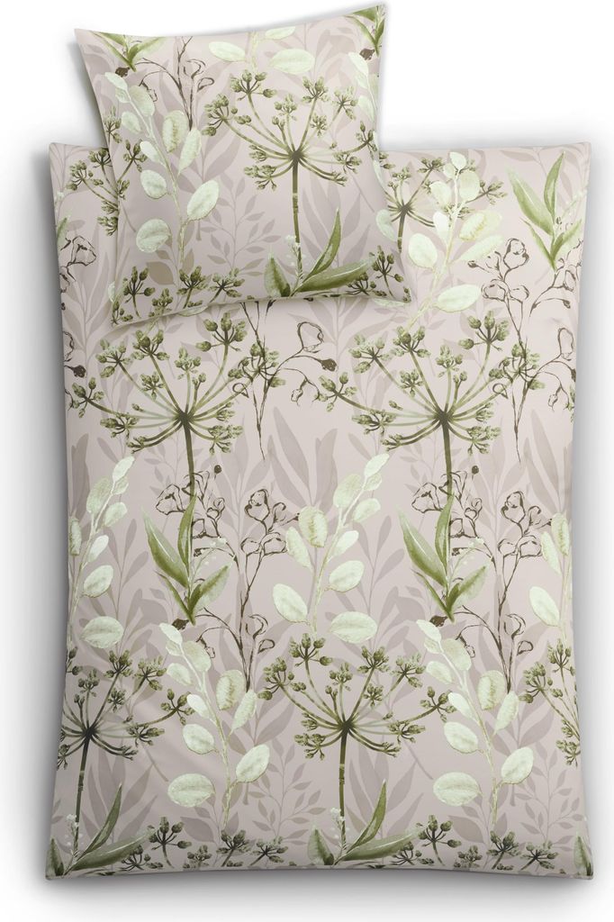 Kleine Wolke Bettwäsche Satin, Lukardis Dill, 1-155x220 /1-80x 80