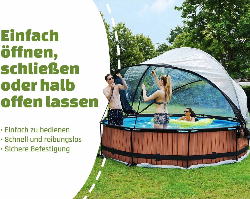 EXIT Poolabdeckung ECO ø366cm - auch für Intex/Bestway - Produktbild 5