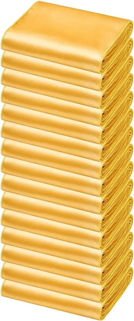 Rubans de Chaise Dorés Extensibles en Élasthanne Infroissable - 50 Pièces