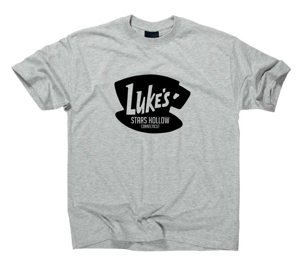 Styletex23 T-Shirt Luke's Stars Hollow Logo, sport grey, M