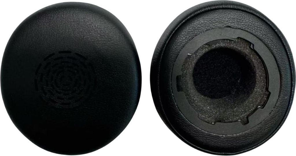 INF Ersatz-Ohrpolster für Jabra Engage 50 II/40 Kabelgebunden - Proteinleder, Schwarz (1 Paar)