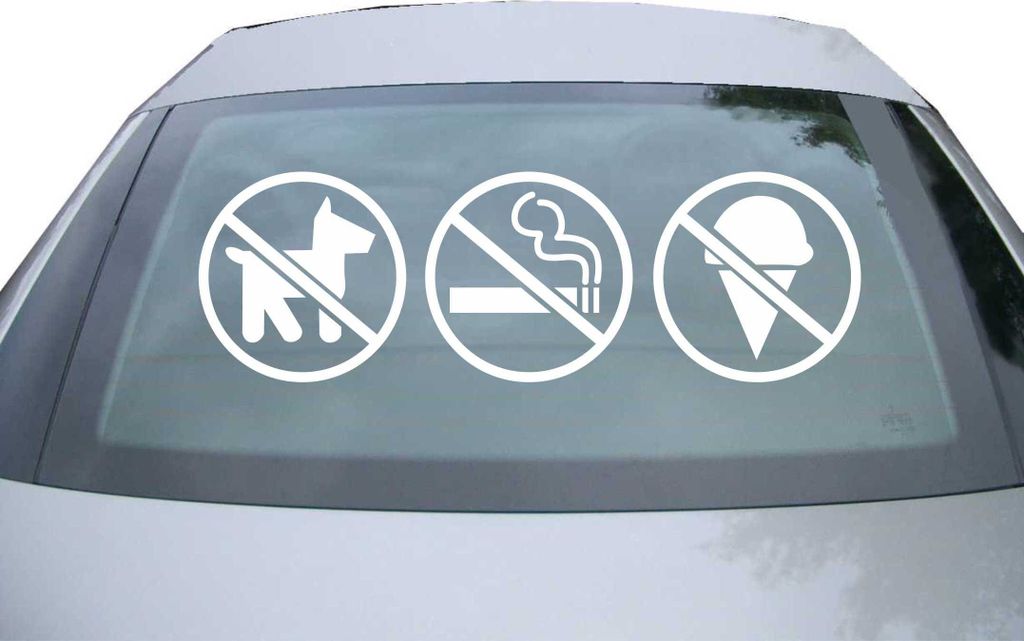 Indigos UG - Aufkleber Heckscheibe & Motorklappe DE2428 - weiß - 600x190 mm - Hauptsache beklebt! - Auto Scheiben Fenster Heckklappe Tuning Racing...