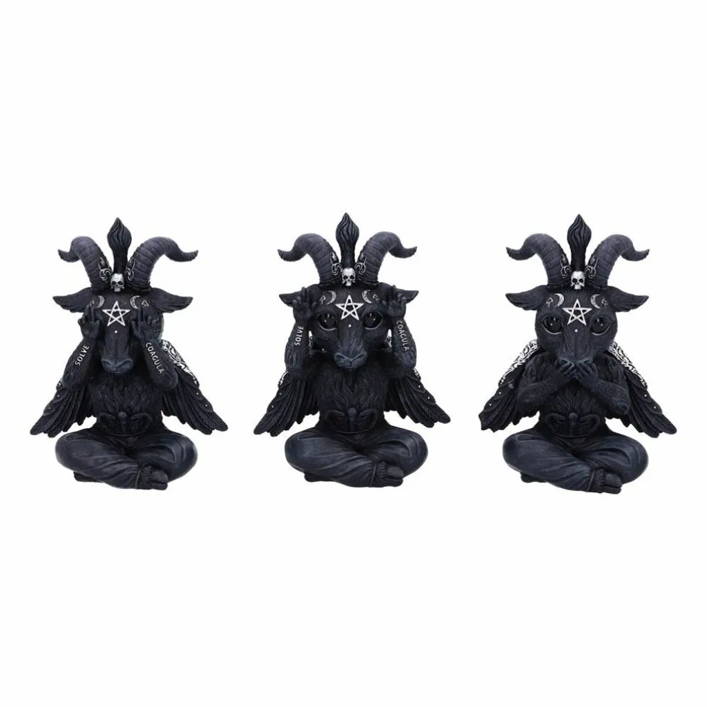 Figurines Cult Cuties Nemesis Now : Les Trois Baphoboo Sages de 13 cm