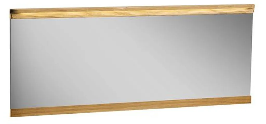Miroir mural design XXL 151x70 cm cadre bois pour hall d'entrée chic