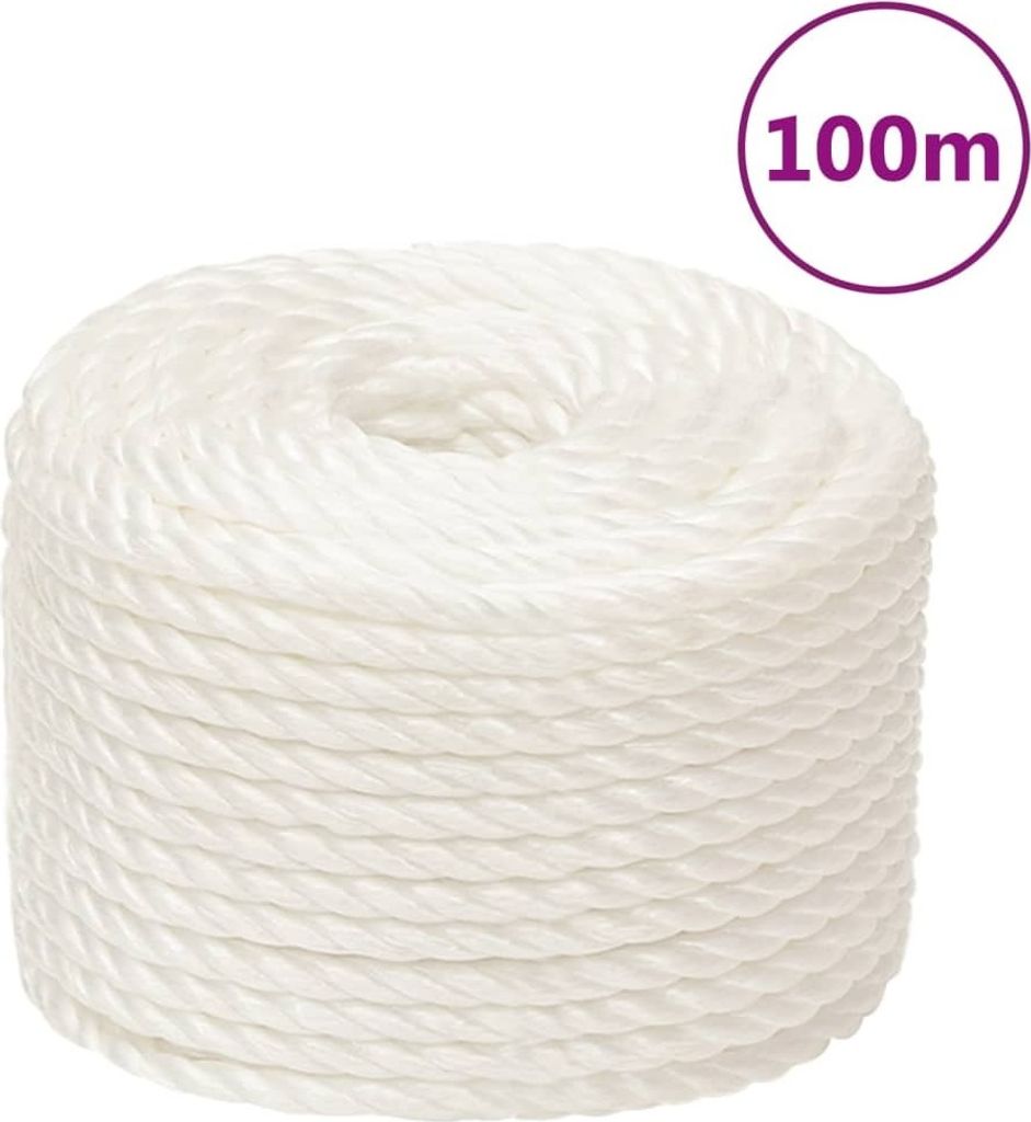 Arbeitsseil Weiß 14 mm 100 m Polypropylen